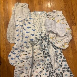 Adorable Blue and White Kids Pajamas